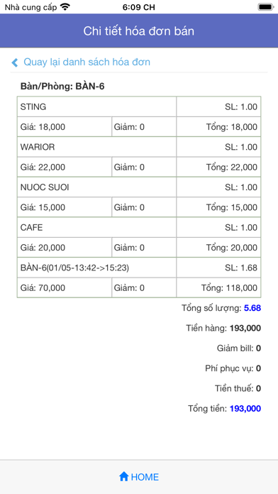PhuongNamSoft Report Screenshot