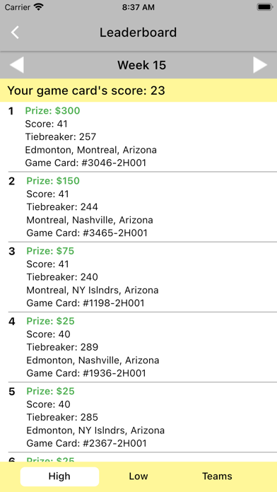 HockeyMania Fundraisers Screenshot