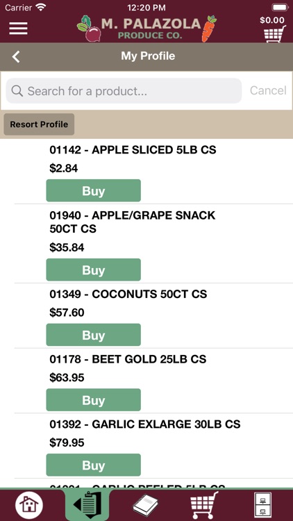 M Palazola Mobile Ordering