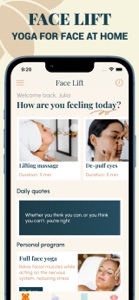 Face Lift - Face Yoga Workout screenshot #1 for iPhone