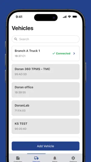 Doran TPMS screenshot 2