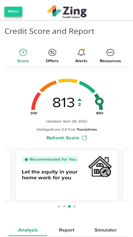 #5. Zing Credit Union Mobile App (iOS) 由: Zing Credit Union