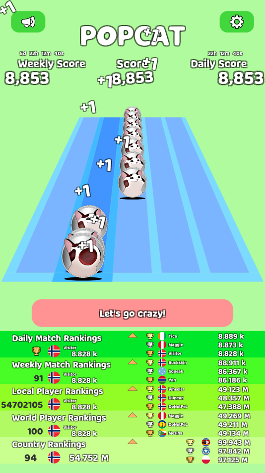 #8. PopCat Coin (iOS) 由: Kai Yan Lee