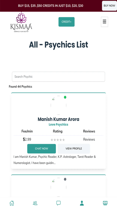 Kismaa Psychic Reading Screenshot