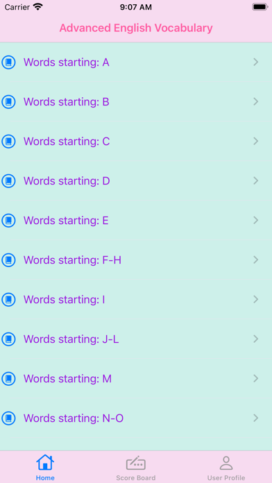 Screenshot #1 pour Adv English Vocab