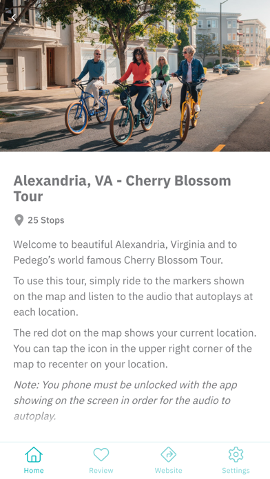 Pedego eBike Tours Screenshot
