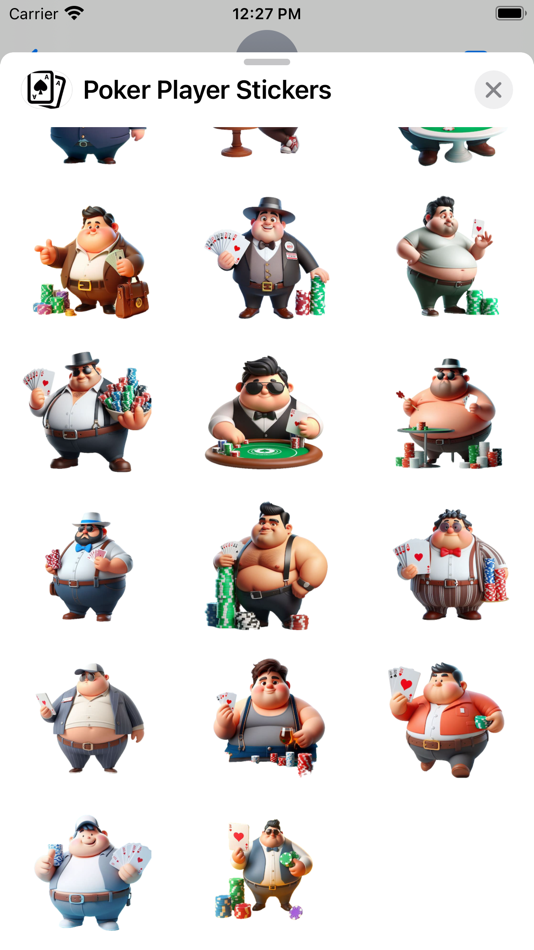#2. Poker Player Stickers (iOS) 由: Paul Scott