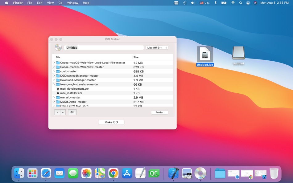 #3. ISO Maker (macOS) 由: 松平 洪