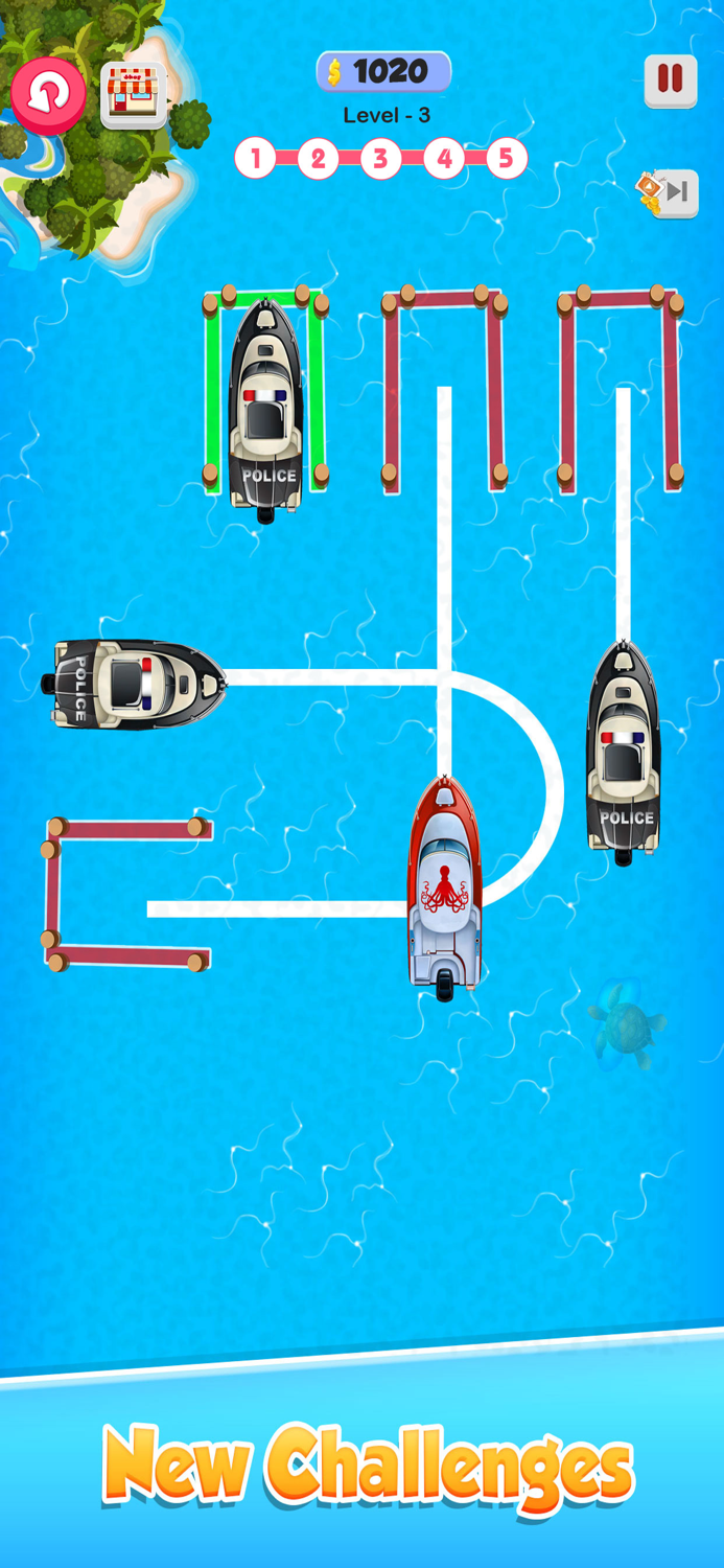 Boat Parking Traffic Escape