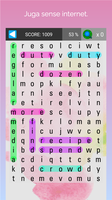 busca palabras: word search Screenshot