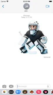 hockey goalie stickers iphone screenshot 4
