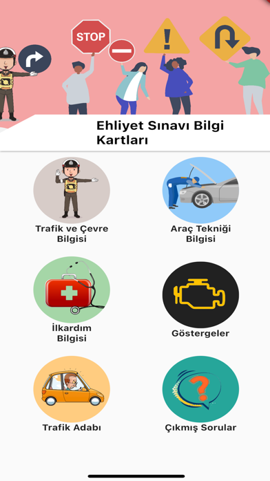 Ehliyet Sınavı Bilgi Kartı Screenshot