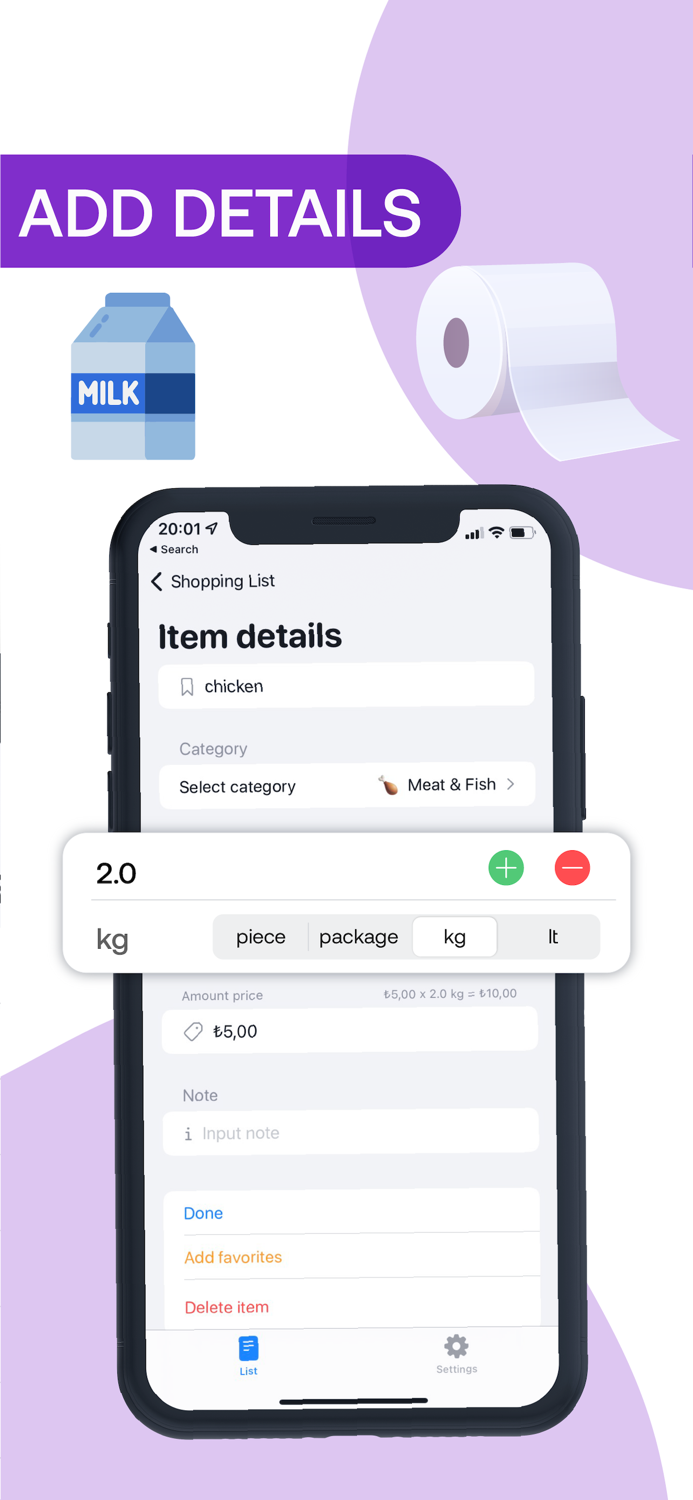 Smart Grocery Shopping List