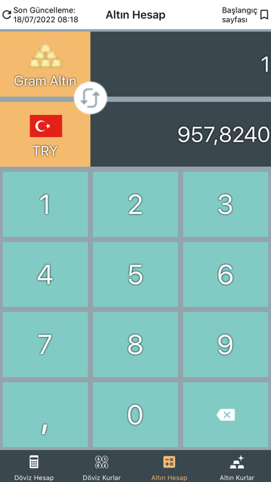 Döviz ve Altın Çevirici Screenshot