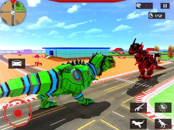 Dino Robot Car Transformation