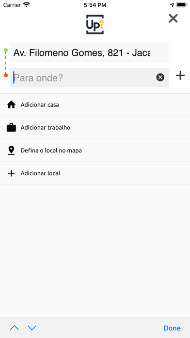 UP! Passageiro Screenshot