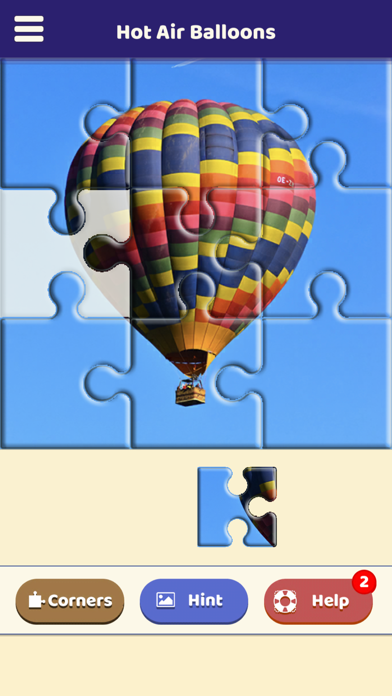 Hot Air Balloons Puzzle Screenshot
