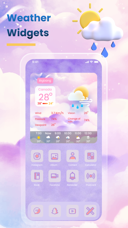 #6. Weather Widget: Live Radar App (iOS) 由: Mobile Smart Growth