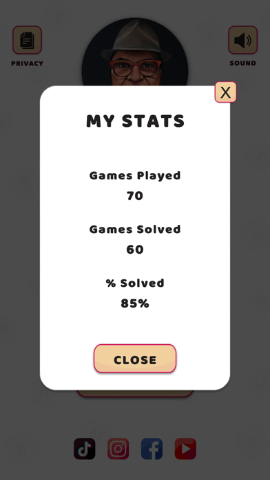 Q-Less Crossword Solitaire Screenshot