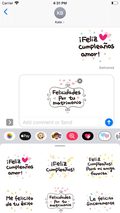 Congratulations for Spanish