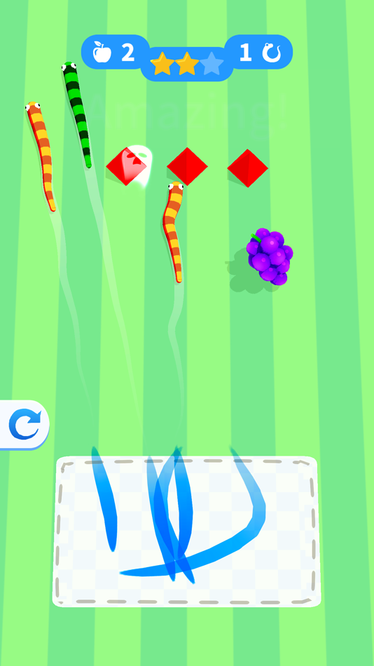 #7. Draw Snake Eating (iOS) Podle: Vidroid