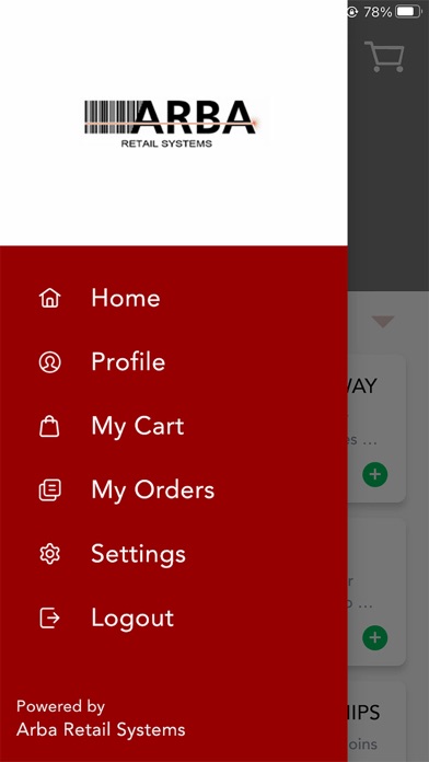 ARBA Online Ordering Screenshot