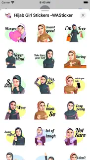 hijab girl stickers- wasticker iphone screenshot 4
