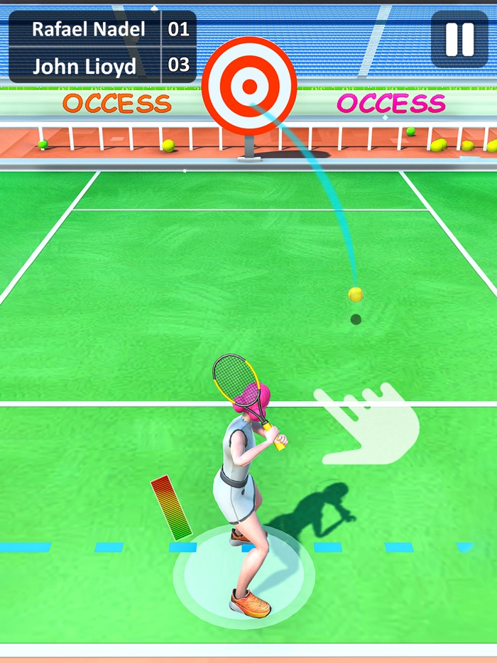 충돌 테니스 게임