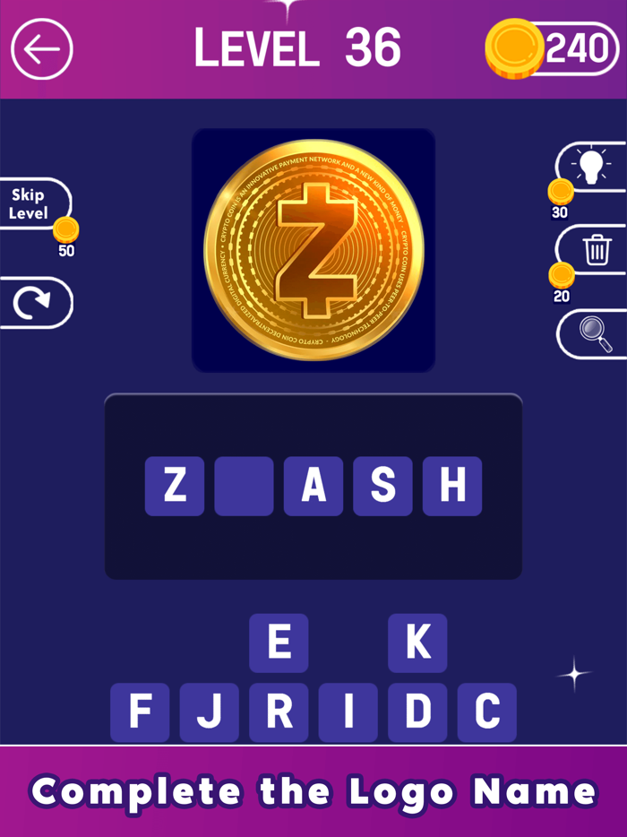 Crypto Logo Quiz Game
