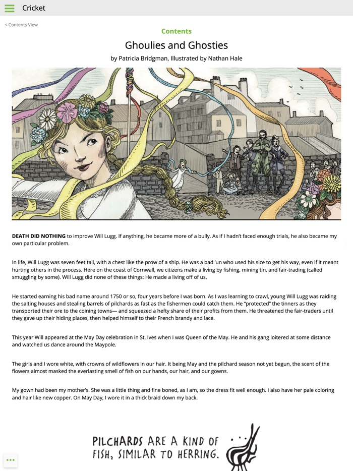 Cricket Mag Literature and Art