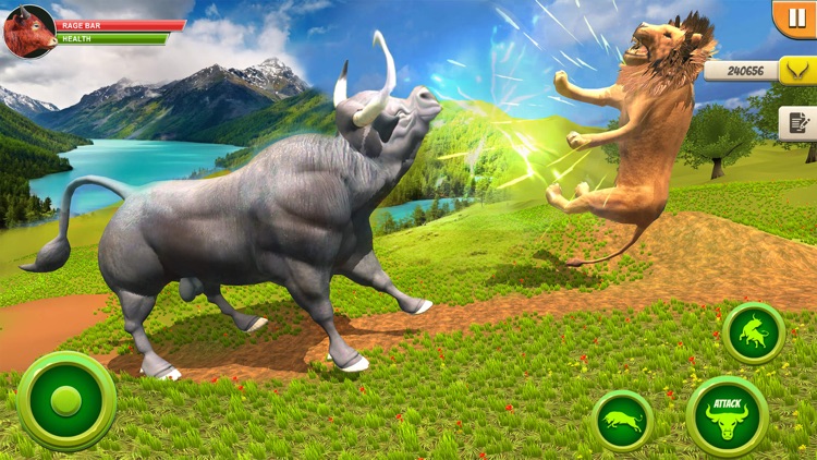 Wild Bull Simulator Attack screenshot-3