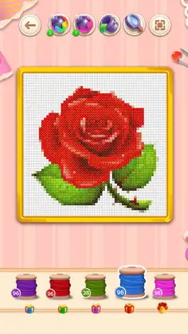 Game screenshot Craft Cross Stitch: Pixel Art apk