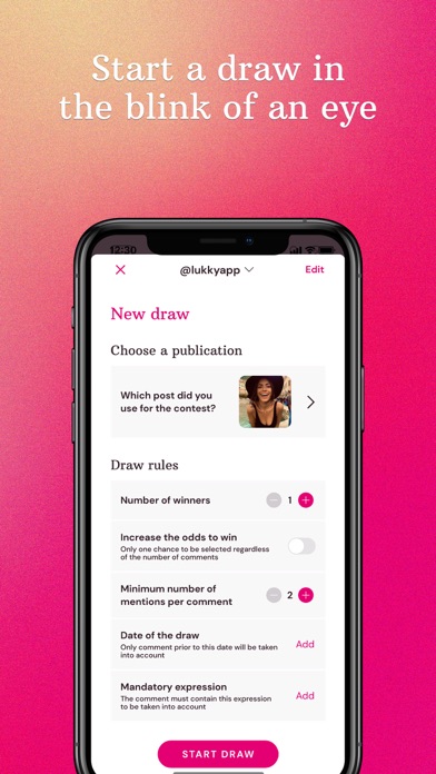Lukky - Social Giveaways Screenshot