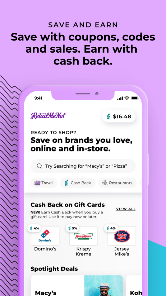RetailMeNot: Coupons, Cashback - 9.3.0 - (iOS)