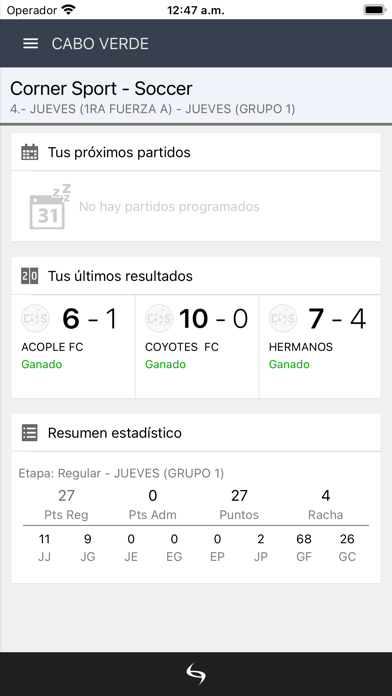 Corner Sport Screenshot