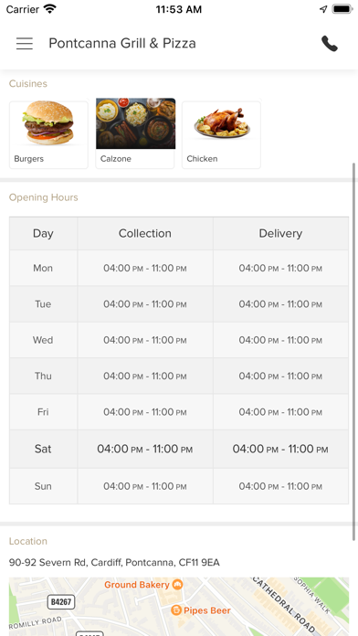 Pontcanna Grill & Pizza Screenshot
