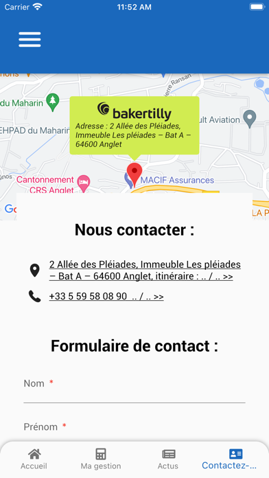 Baker Tilly Anglet Screenshot