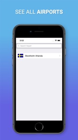 Navigation for SAS Airlines screenshot
