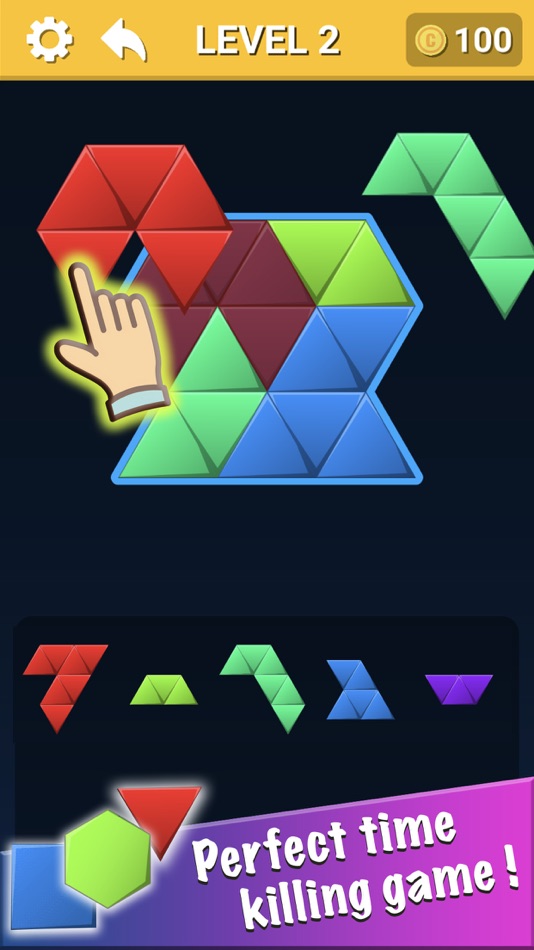 #2. Hexa Block! Triangle Puzzle (iOS) Av: Puzzle Mania Studio