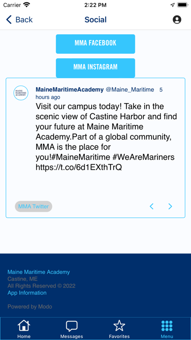 Maine Maritime Academy Mobile Screenshot