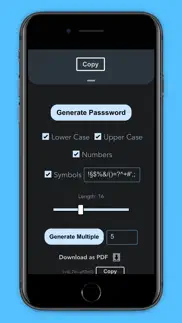 pro passwords generator iphone screenshot 2