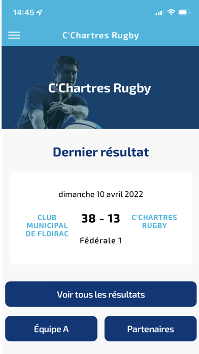 C' Chartres Rugby Screenshot