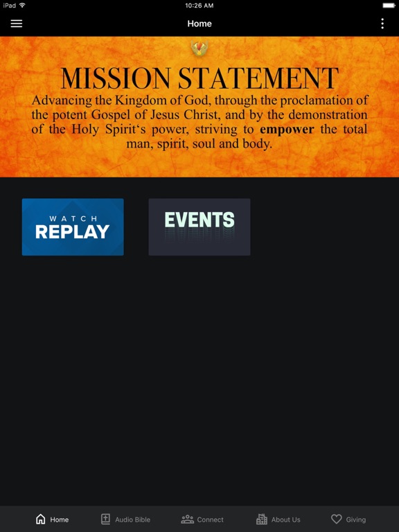 Open Fire Int'l Fellowship iPad screenshot 1 - Education app