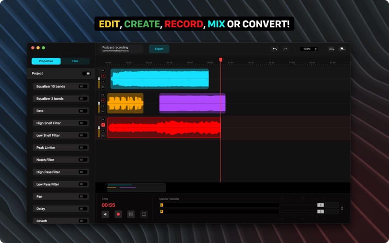 Audio One: Easy Music Editing Screenshot
