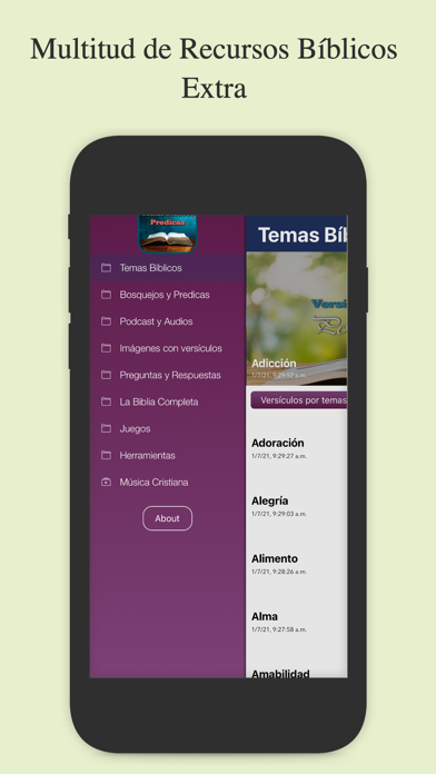 Temas Bíblicos y Predicas Screenshot