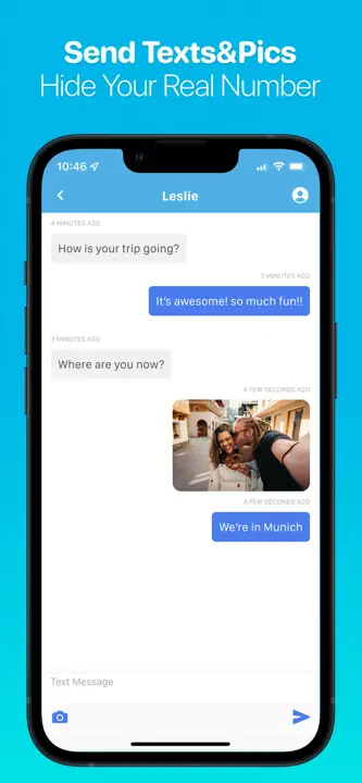 Private Texting SMS Phone Text : capture d’écran 2 sur 5