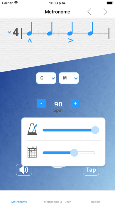 Digital Mobile Metronome Screenshot