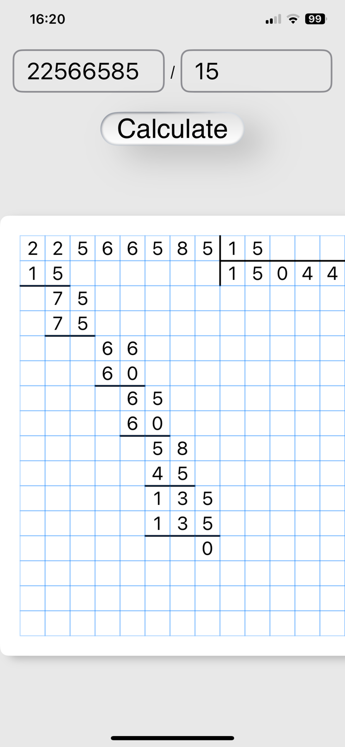 Long division Eastern Europe
