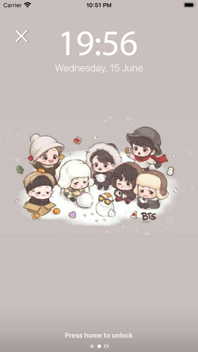 Cute BTS Live Wallpapers HD Screenshot