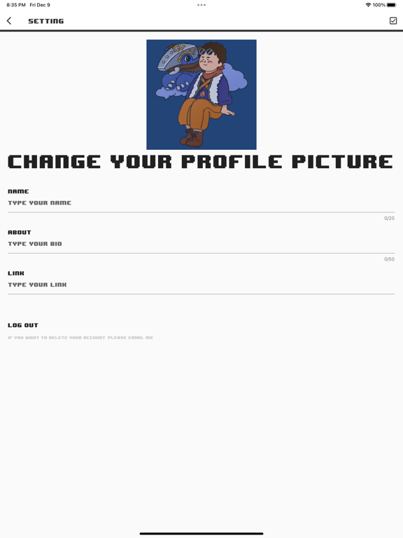 D-Diary iPad screenshot 2 - Social Networking app